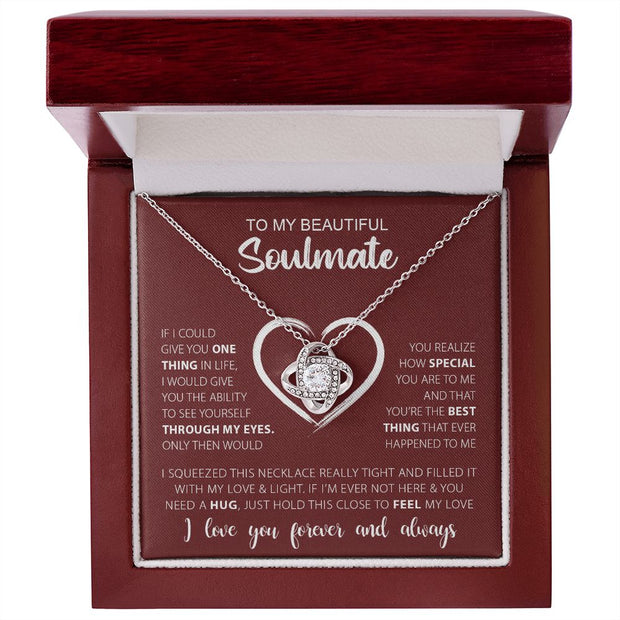My Beautiful Soulmate | Love & Light - Love Knot Necklace