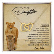 My Daughter | This Old Lioness - Interlocking Hearts Necklace