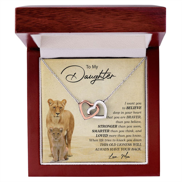 My Daughter | This Old Lioness - Interlocking Hearts Necklace